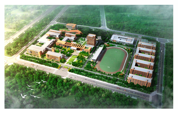 校園整體鳥(niǎo)瞰圖